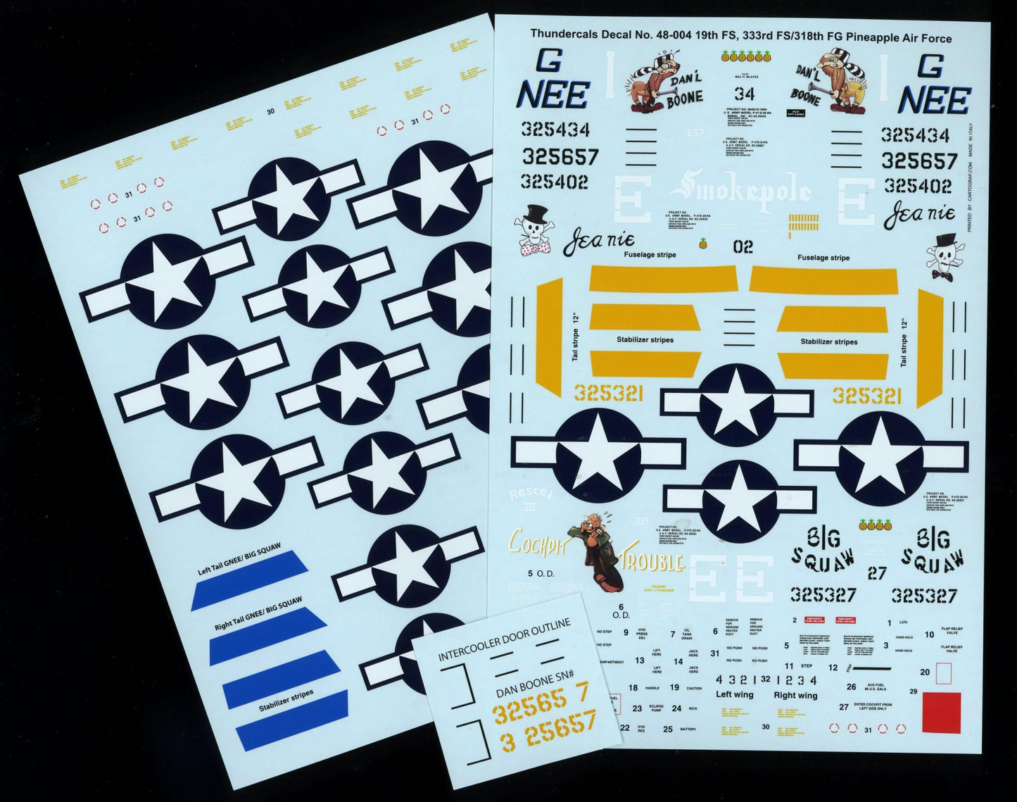 Thundercals TCT48004 1:48 Republic P-47D Thunderbolt 'Razorback' PTO Part 4