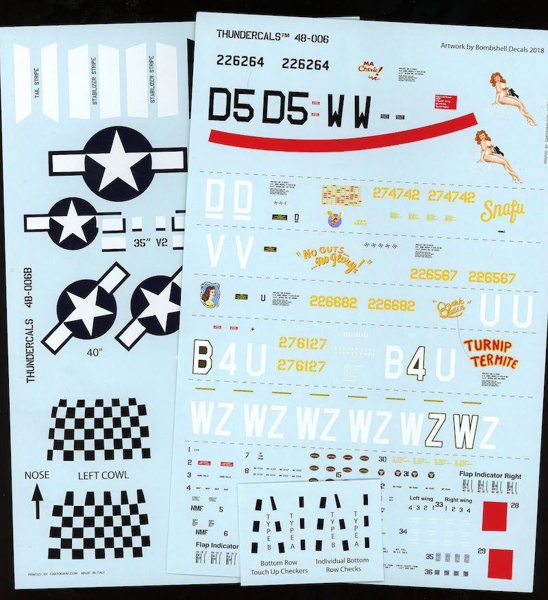 Thundercals TCT48006 P-47D Thunderbolt ETO Part 1 8th/9th Air Force 1:48