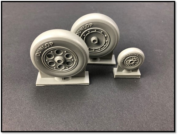 True Details TDP48223 1:48 Focke-Wulf Fw-190A-8 SMOOTH TREAD WHEEL SET