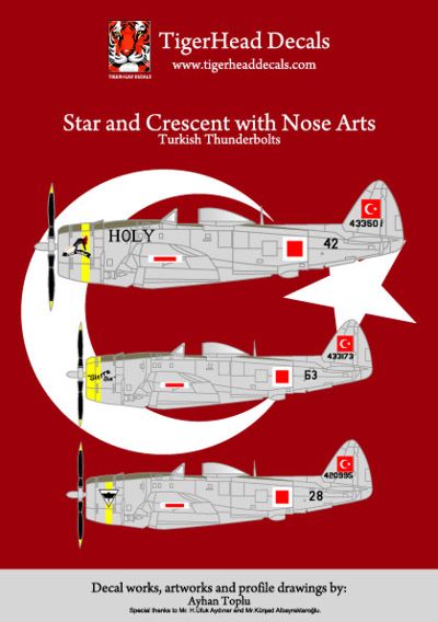 Tigerhead Models THD48005 1:48 Star and Crescent with Nose Arts