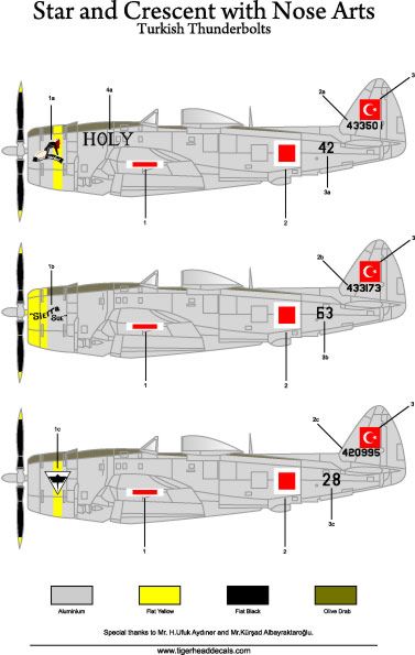 Tigerhead Models THD48005 1:48 Star and Crescent with Nose Arts