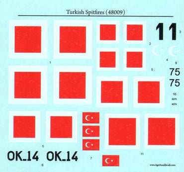 Tigerhead Models THD48009 1:48 Turkish Spitfires