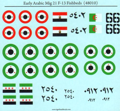 Tigerhead Models THD48010 1:48 Early Arabic Mikoyan MiG-21 F13 Fishbeds