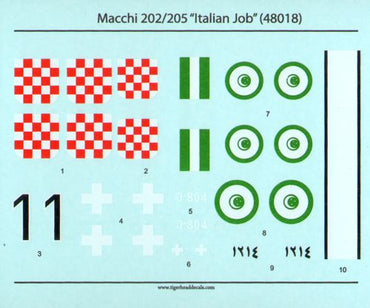 Tigerhead THD48018 Italian Job Macchi C.202/C.205 Intl 1:48