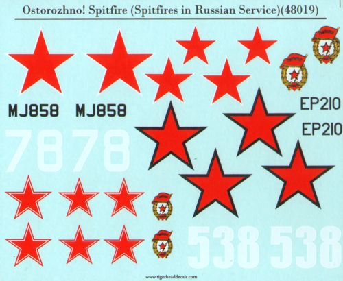 Tigerhead THD48019 Supermarine Spitfires in Soviet Service 1:48