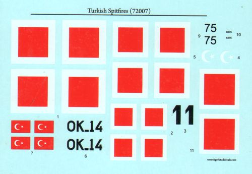Tigerhead Models THD72007 1:72 Turkish Spitfires