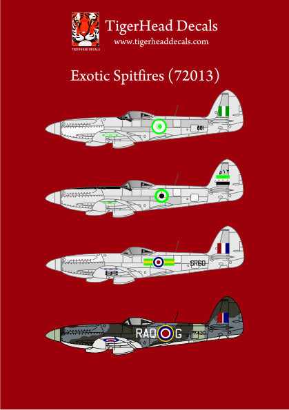 Tigerhead Models THD72013 1:72 Exotic Supermarine Spitfires