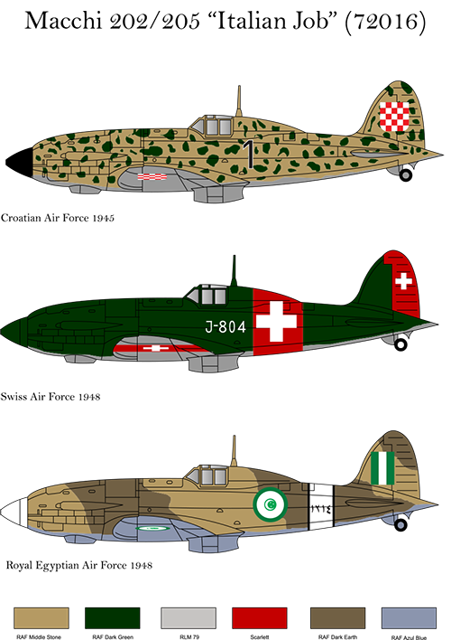 Tigerhead THD72016 Italian Job Macchi C.202/C.205 Intl 1:72