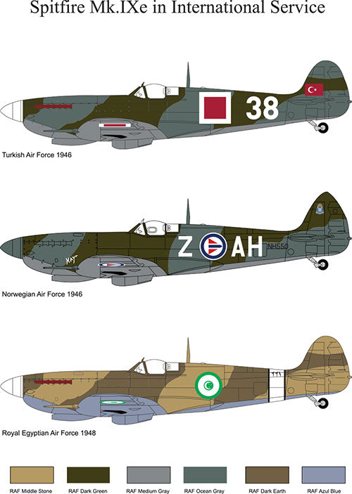 Tigerhead Models THD72019 1:72 Spitfire MK.IXe in International Service.