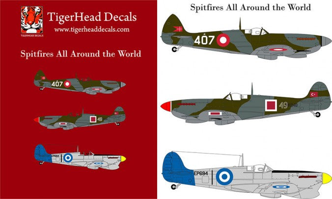 Tigerhead Models THD72020 1:72 Supermarine Spitfires All Around the World