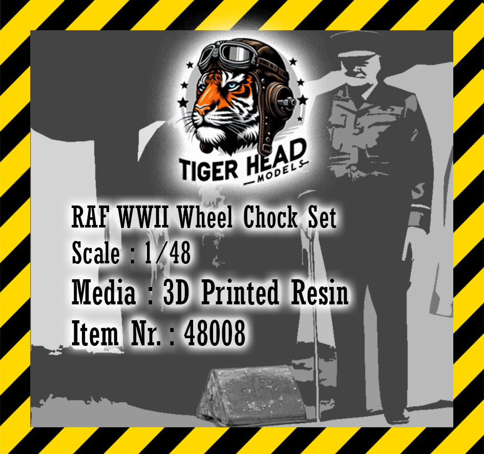 Tigerhead Models THR48008 1:48 RAF WWII Wheel Chock Set