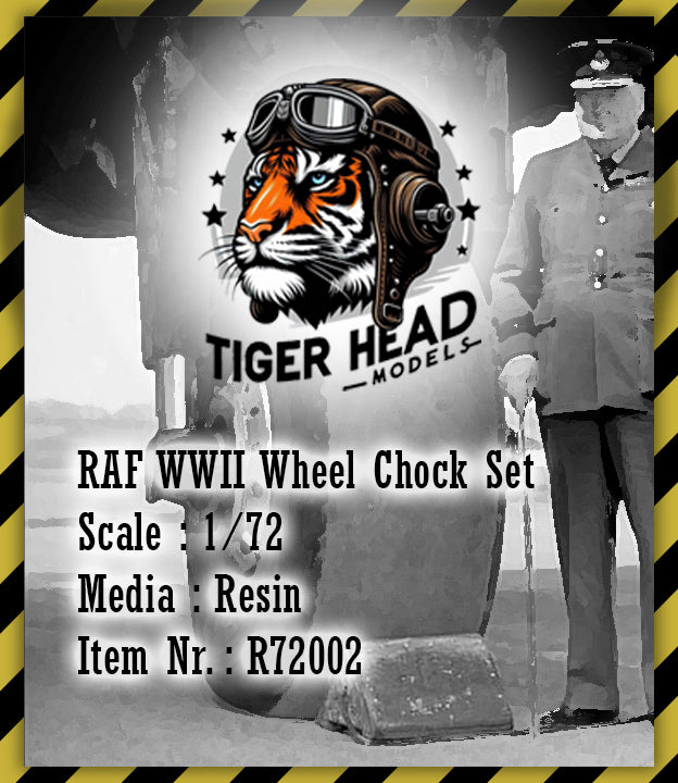 Tigerhead Models THR72002 1:72 RAF WWII Wheel Chock Set