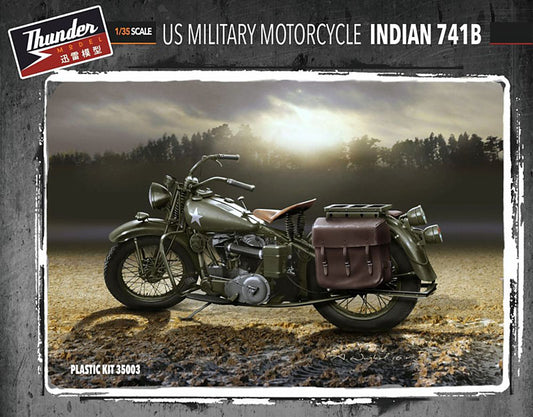Thunder Models THU35003 1:35 Indian 741B US Military Motorcycle WWII