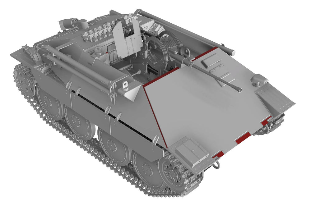 Thunder Models THU35105 1:35 Bergepanzer Hetzer with 20cm Flak Late Production