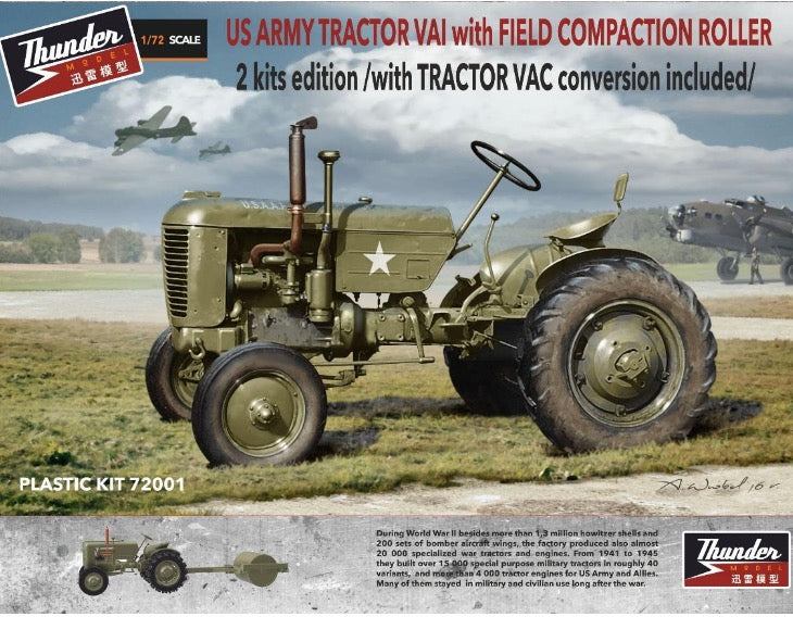 Thunder Models THU72001 1:72 US Army Tractor-2 full tractor kits inc