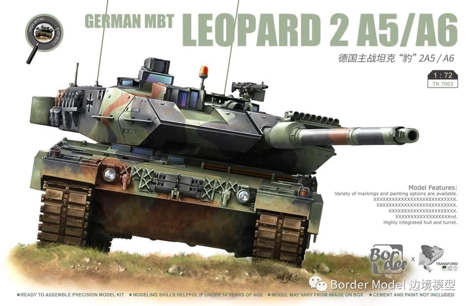 Border Model TK-7201 1:72 German Leopard 2 A5/A6