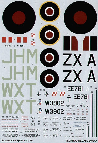 Techmod TM24001 1:24 Supermarine Spitfire Mk.Vb