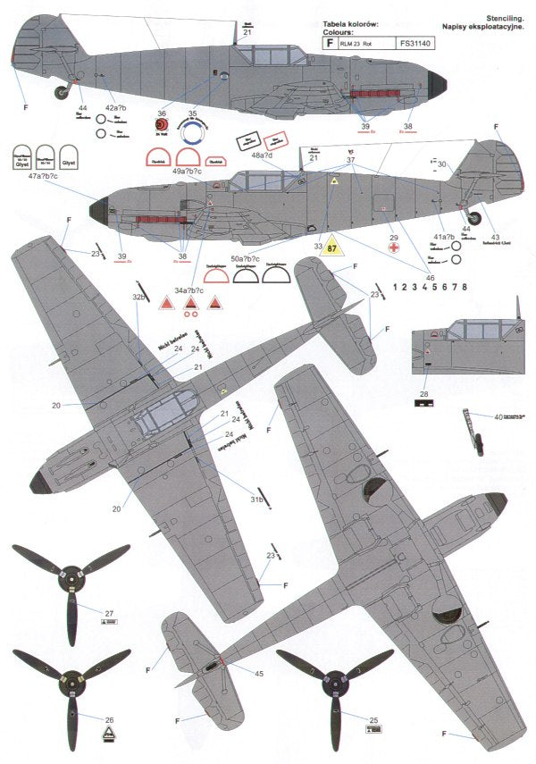 Techmod TM24009 1:24 Messerschmitt Bf-109E-3