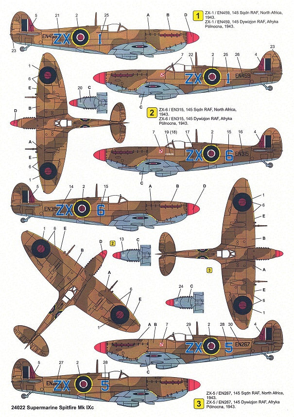 Techmod TM24022 1:24 Supermarine Spitfire Mk.IXc