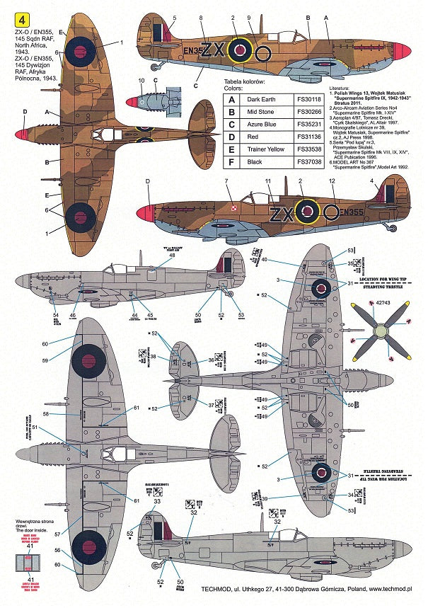 Techmod TM24022 1:24 Supermarine Spitfire Mk.IXc
