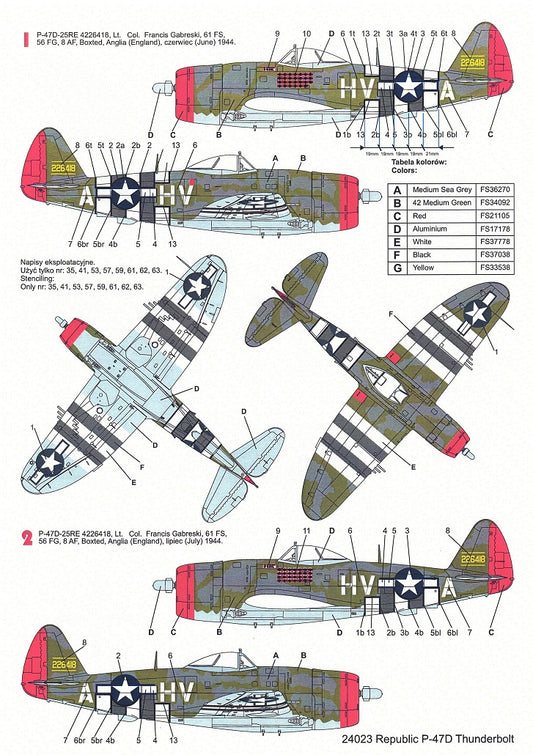 Techmod TM24023 1:24 Republic P-47D Thunderbolt
