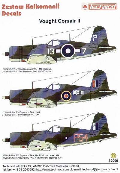 Techmod TM32009 1:32 Vought F4U-1A Corsair FAA