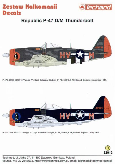 Techmod TM32012 P-47D/M Bubbletop 61 FS/56 FG Boxted 1:32