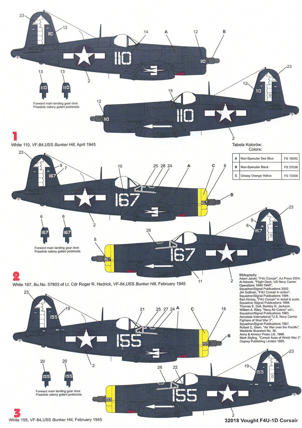 Techmod TM32018 1:32 Vought F4U-1D Corsair