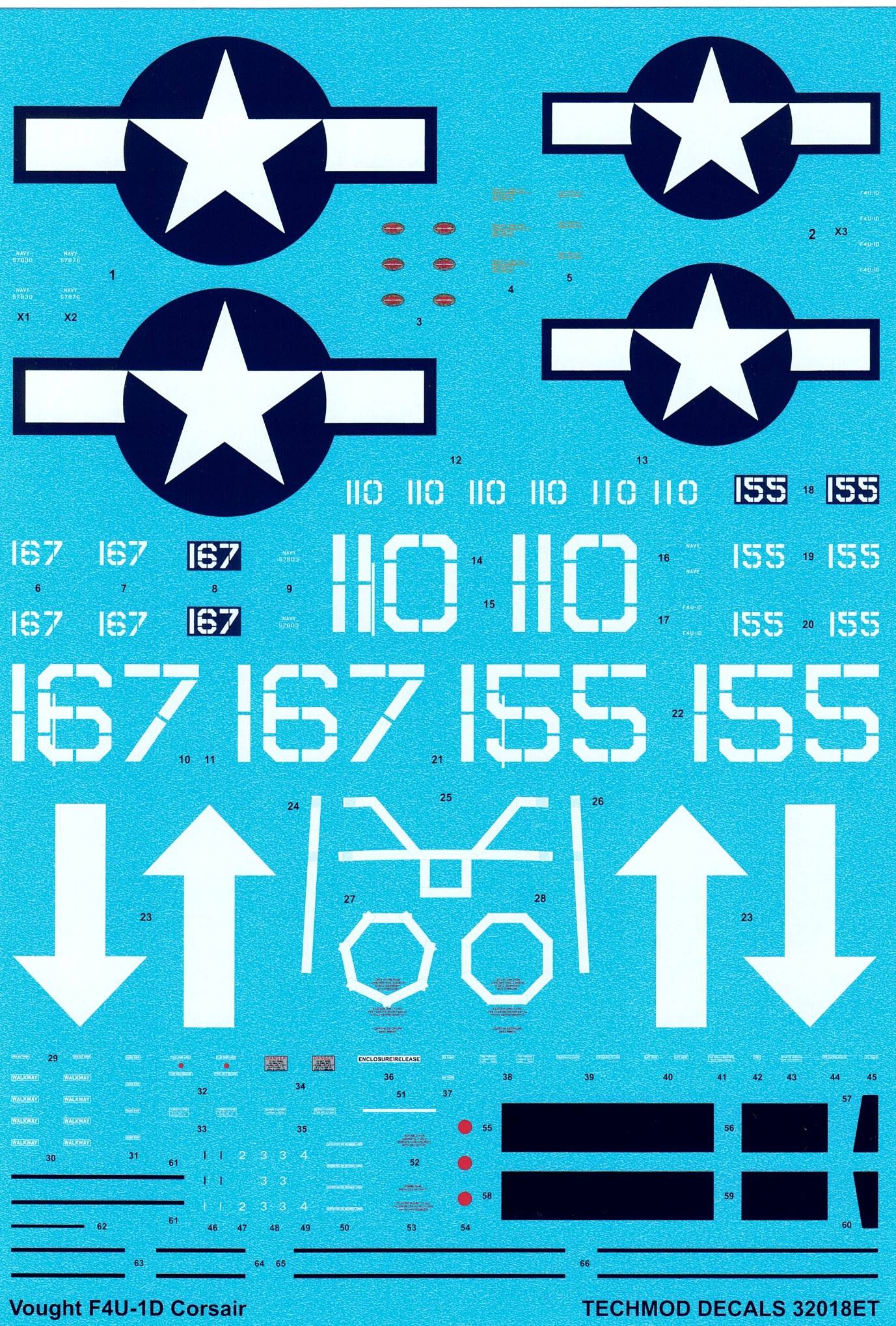 Techmod TM32018 1:32 Vought F4U-1D Corsair
