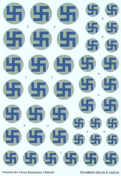 Techmod TM32023 1:32 Finnish Air Force Swastika National Insignia