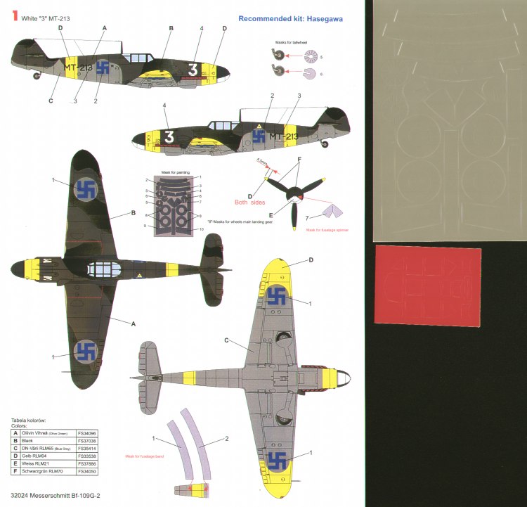 Techmod TM32024 1:32 Messerschmitt Bf-109G-2 in Finnish service