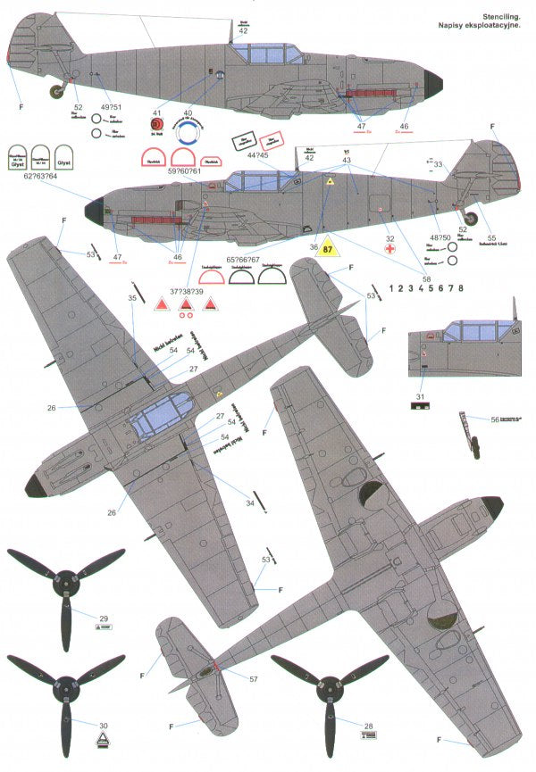 Techmod TM32026 1:32 Messerschmitt Bf-109E-3