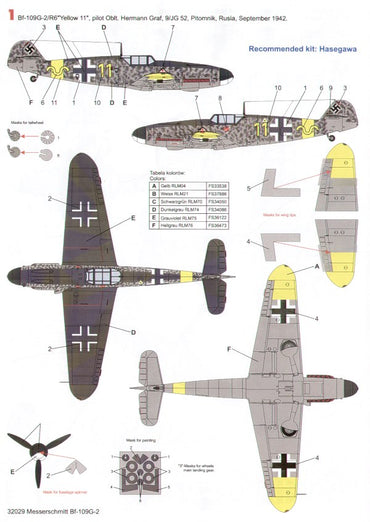 Techmod TM32029 1:32 Messerschmitt Bf-109G-2