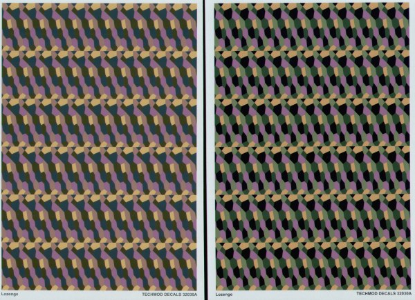 Techmod TM32030 1:32 WWI Lozenge 5 colour for upper and lower surfaces