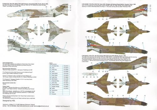 Techmod TM32033 1:32 McDonnell F-4D Phantom II