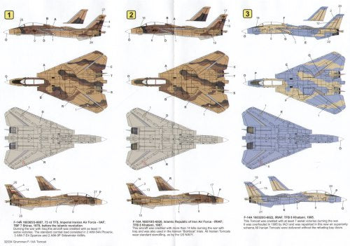 Techmod TM32034 1:32 Grumman F-14A Tomcats