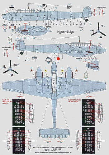 Techmod TM32041 1:32 Messerschmitt Bf-110C