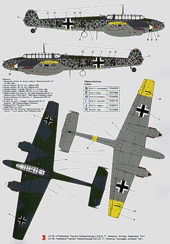 Techmod TM32041 1:32 Messerschmitt Bf-110C