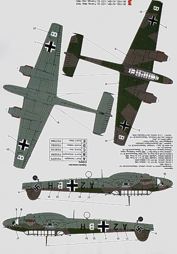Techmod TM32042 1:32 Messerschmitt Bf-110C/Bf-110D