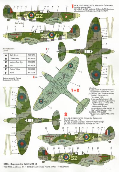 Techmod TM32044 1:32 Supermarine Spitfire Mk.IX