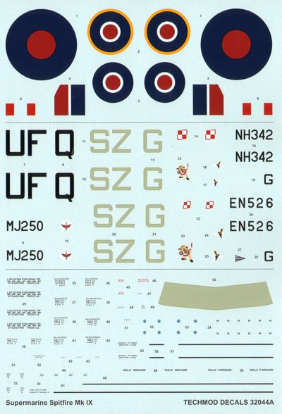 Techmod TM32044 1:32 Supermarine Spitfire Mk.IX