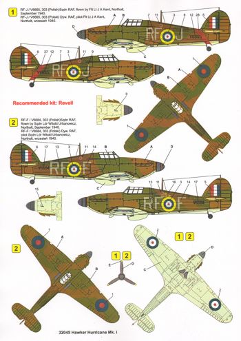 Techmod TM32045 1:32 Hawker Hurricane Mk.I