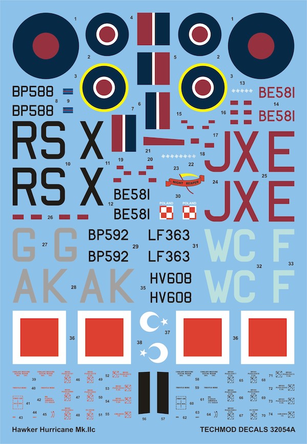 Techmod TM32054 1:32 Hawker Hurricane Mk.IIC