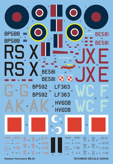 Techmod TM32054 1:32 Hawker Hurricane Mk.IIC