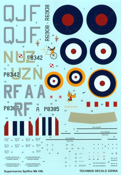 Techmod TM32056 1:32 Supermarine Spitfire Mk.I/Mk.IIb