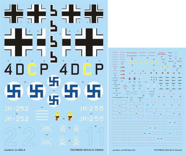 Techmod TM32060 Junkers Ju-88A-4 Luftwaffe & Finnish AF 1:32