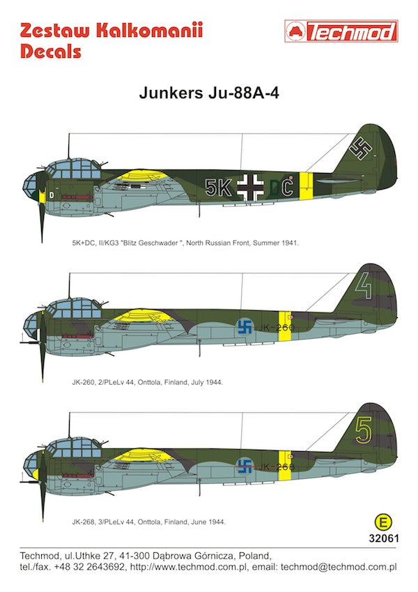 Techmod TM32061 1:32 Junkers Ju-88A-4