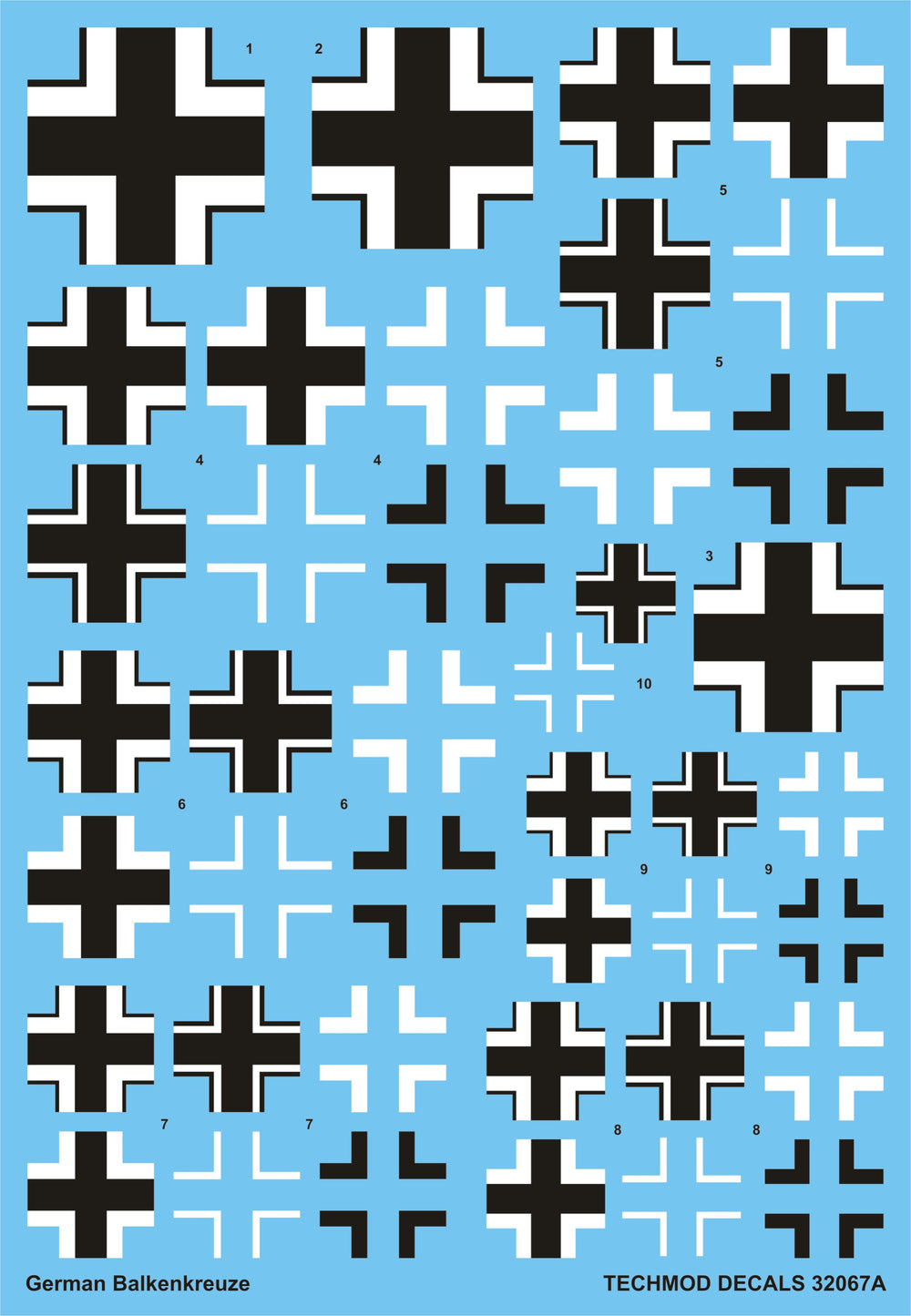 Techmod TM32067 1:32 German Balkenkreuze