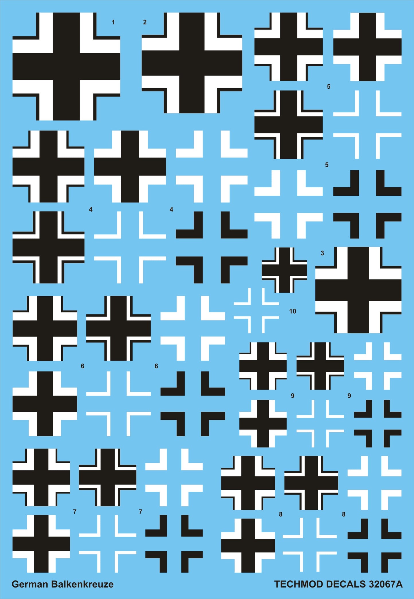 Techmod TM32067 1:32 German Balkenkreuze