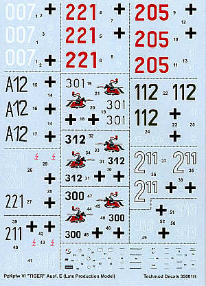 Techmod TM35001 1:35 Pz.Kpfw.VI Tiger Ausf.E Late production models